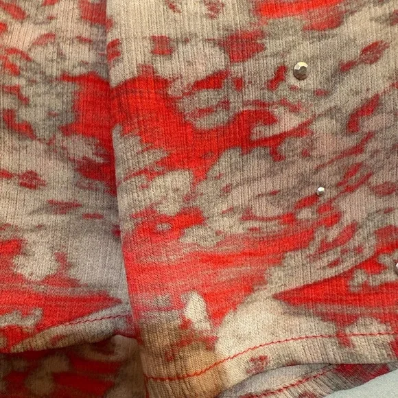 Juicy Couture Sleeveless Orange Top with Sequin Detail Size XL - Picture 2 of 4